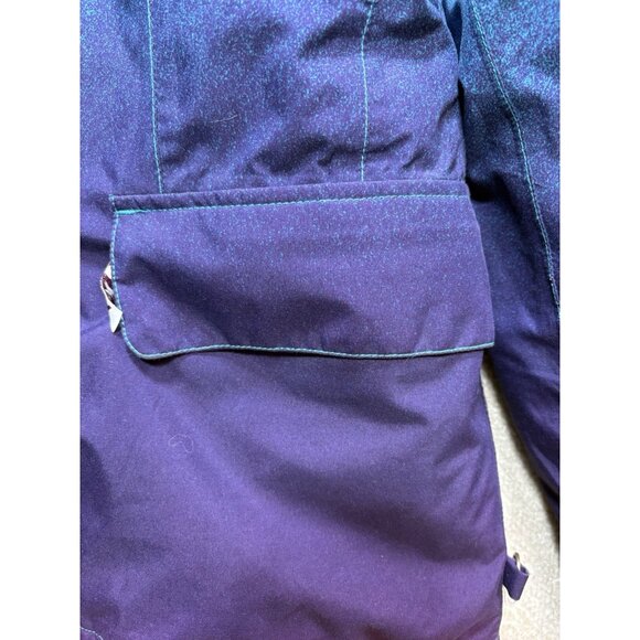 Roxy 10K Ski Snow Boarding Jacket Coat Large Hooded Purple Blue Insulated EUC - Picture 3 of 16